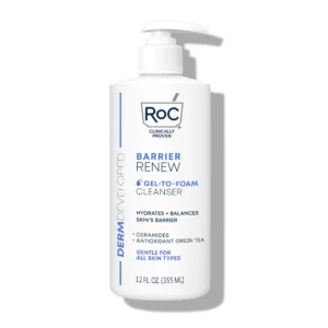 RoC Barrier Renew Gel to Foam Non Drying Foaming Facial Cleanser