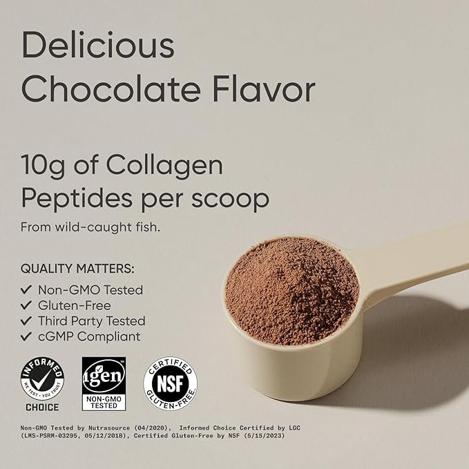 Sports Research Marine Collagen Peptides Dark Chocolate - 30 servings - Image 3