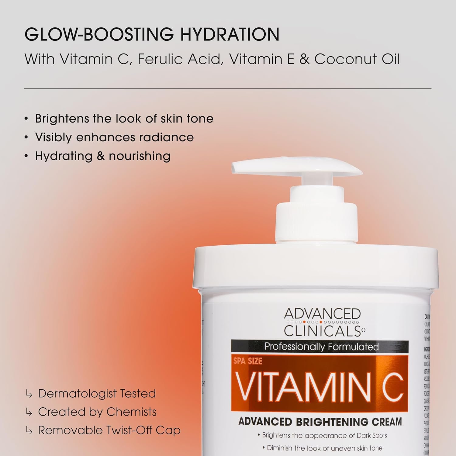 Advanced Clinicals Vitamin C Cream - Image 2