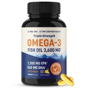 Triple Strength Omega 3 Fish Oil | 3600 mg EPA & DHA